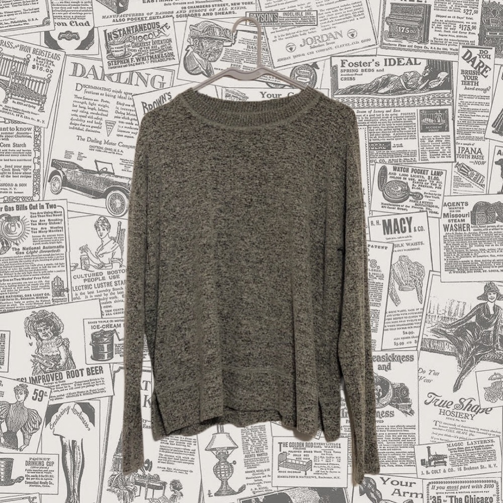 Gray Luck Brand Sweater, Adult Size M/L